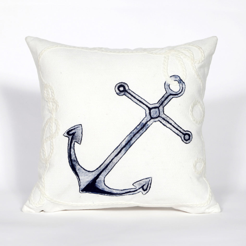 Anchor Pillow White